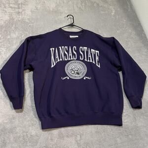 Kansas State Wildcats Sweatshirt Mens XL Purple NCAA Football Danaggers